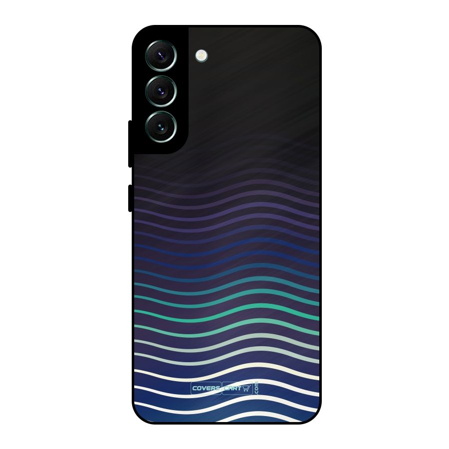Wavy Stripes Metal Back Case for Galaxy S22 Plus 5G