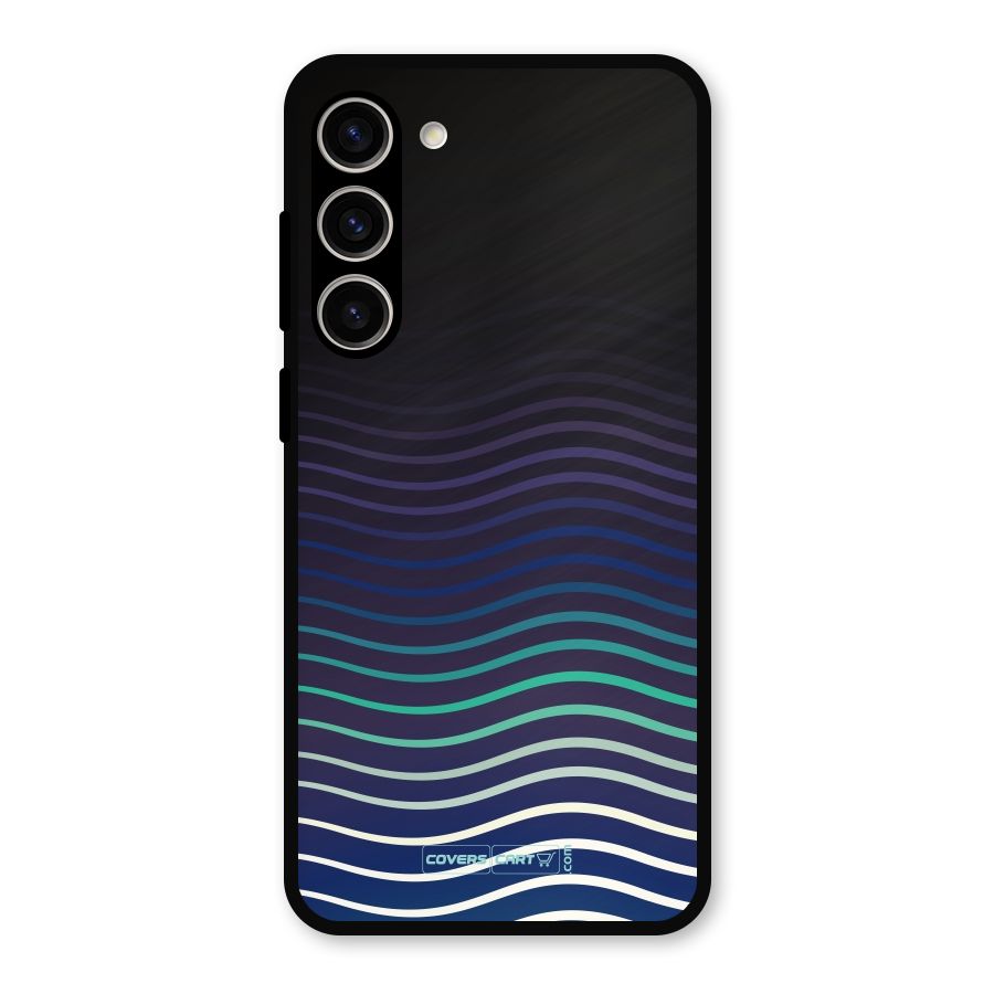 Wavy Stripes Metal Back Case for Galaxy S23 Plus