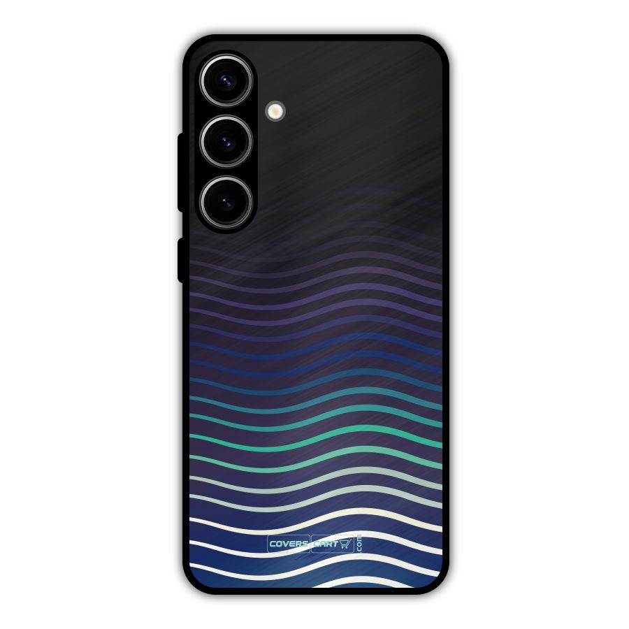 Wavy Stripes Metal Back Case for Galaxy S24 Plus