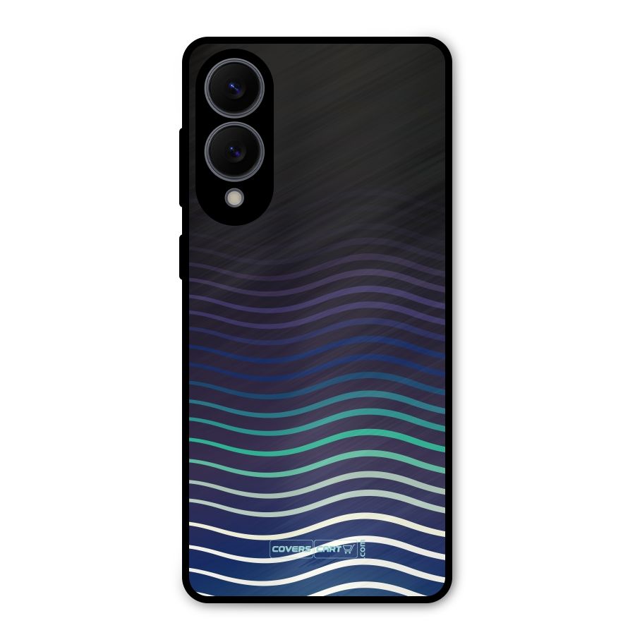 Wavy Stripes Metal Back Case for Galaxy S25 Edge