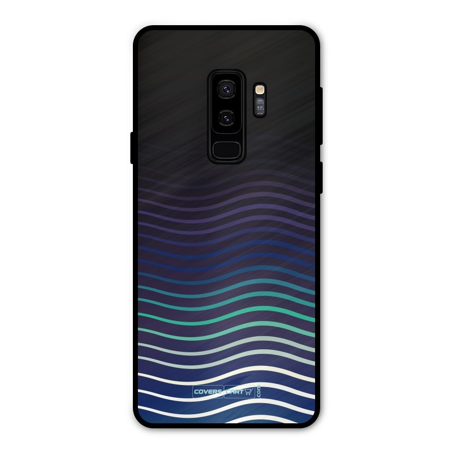 Wavy Stripes Metal Back Case for Galaxy S9 Plus