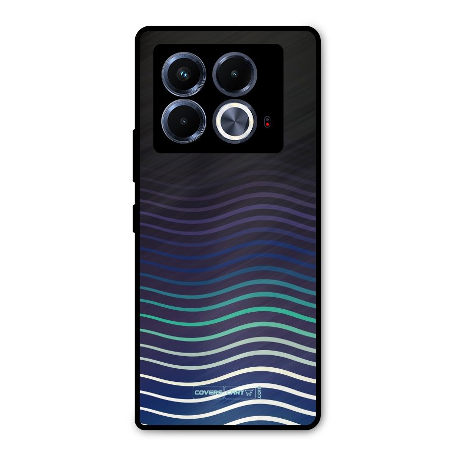 Wavy Stripes Metal Back Case for Infinix Note 40 5G