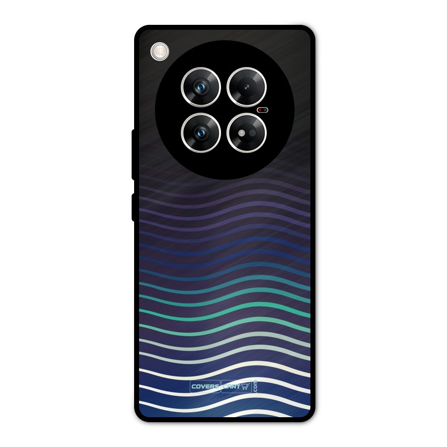 Wavy Stripes Metal Back Case for Infinix Zero 40 5G