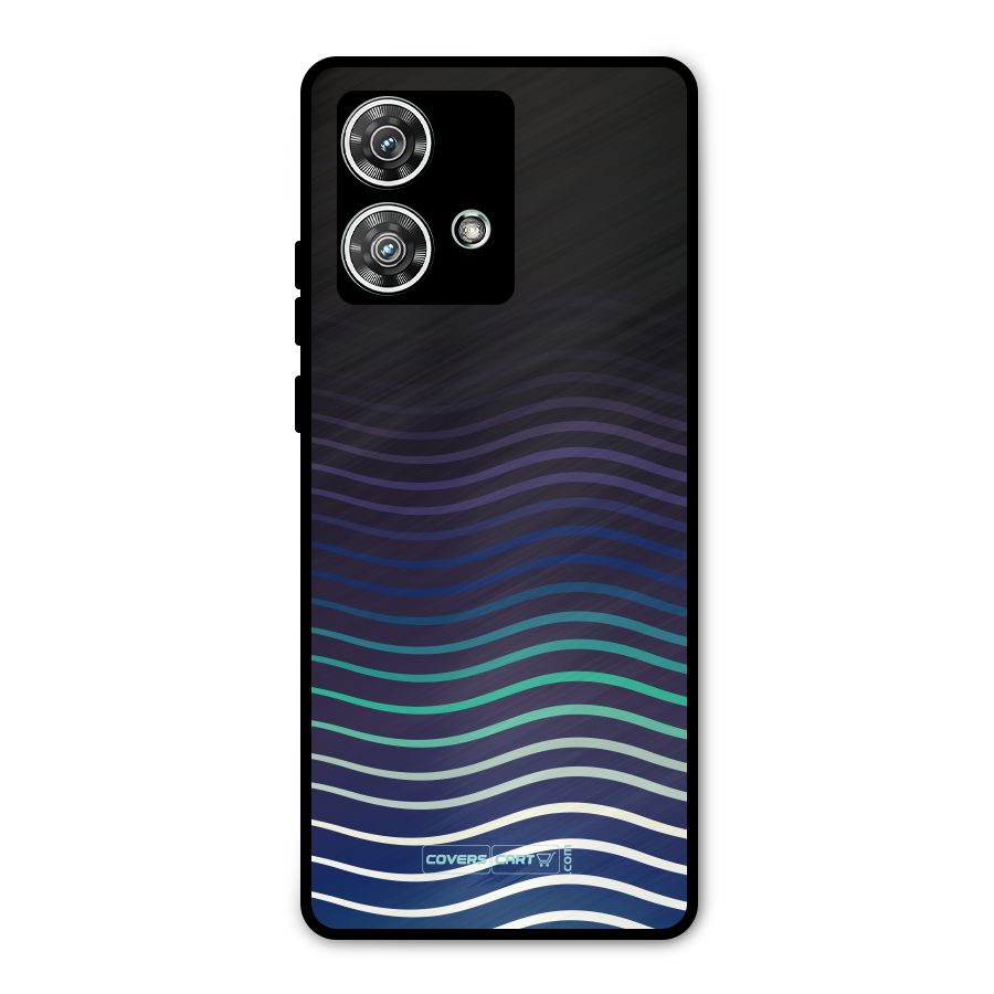 Wavy Stripes Metal Back Case for Motorola Edge 40 Neo