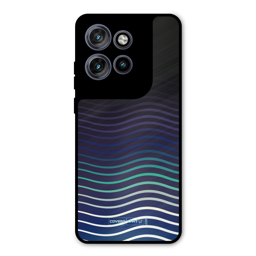 Wavy Stripes Metal Back Case for Motorola Edge 50 Neo