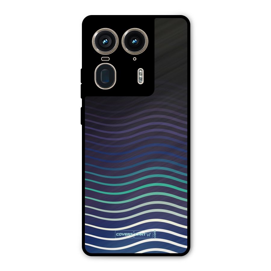 Wavy Stripes Metal Back Case for Motorola Edge 50 Ultra