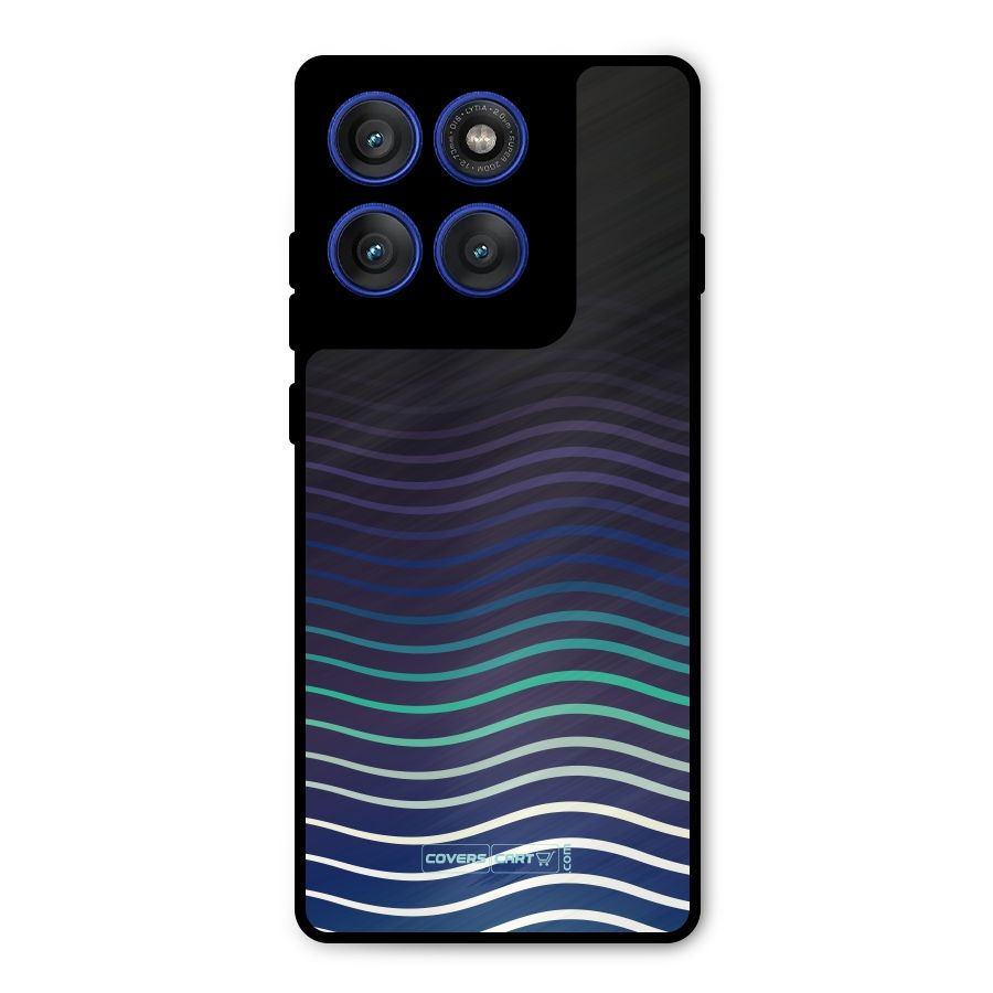 Wavy Stripes Metal Back Case for Motorola Edge 60 Pro