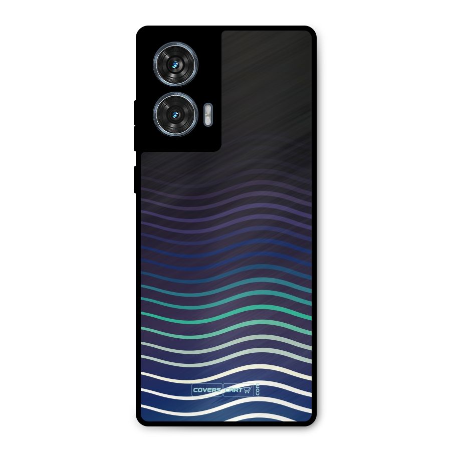 Wavy Stripes Metal Back Case for Motorola G96