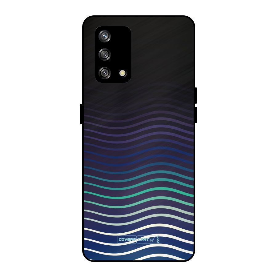 Wavy Stripes Metal Back Case for Oppo F19