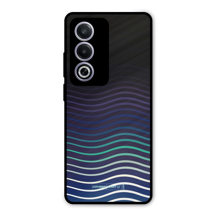 Wavy Stripes Metal Back Case for Oppo K12x