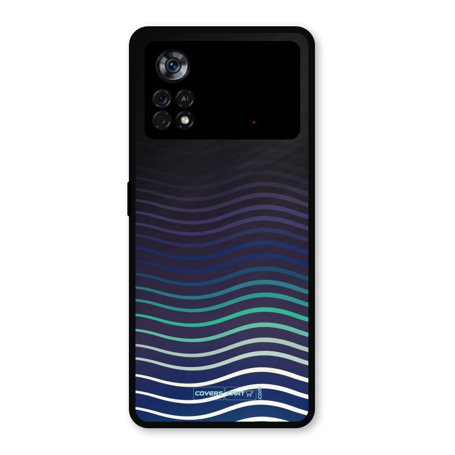 Wavy Stripes Metal Back Case for Poco X4 Pro 5G