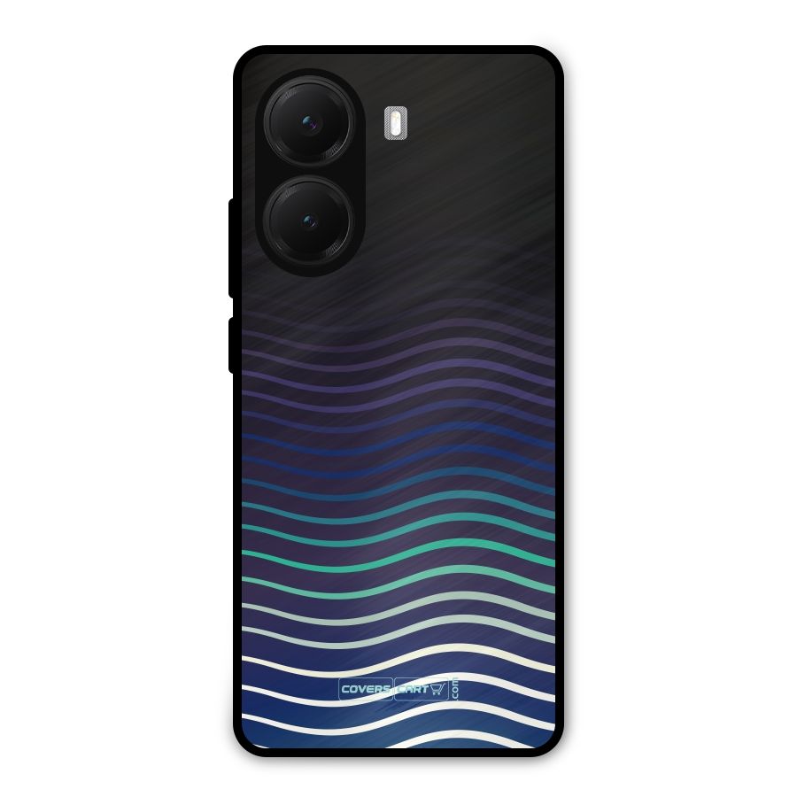 Wavy Stripes Metal Back Case for Poco X7 Pro