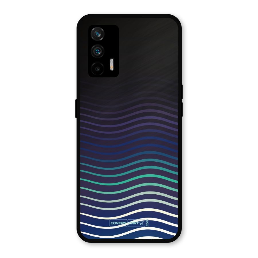Wavy Stripes Metal Back Case for Realme GT 5G