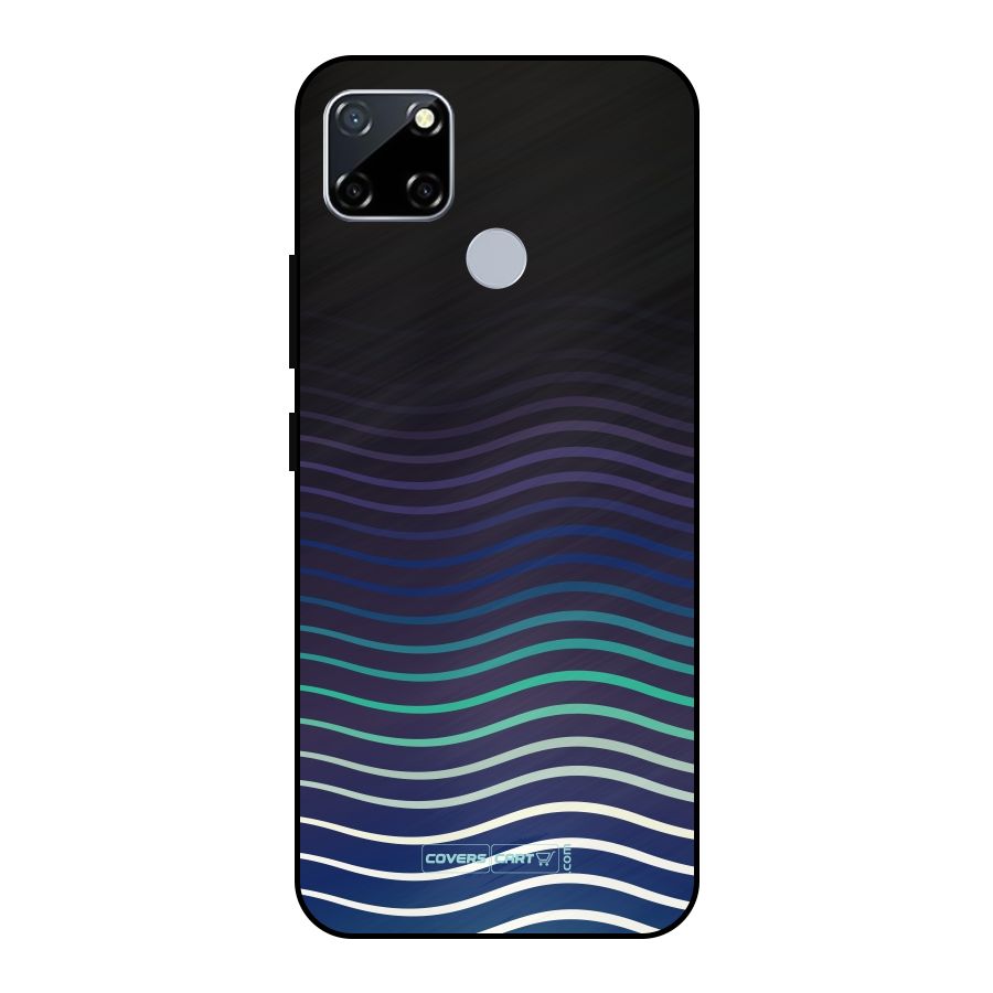 Wavy Stripes Metal Back Case for Realme Narzo 20