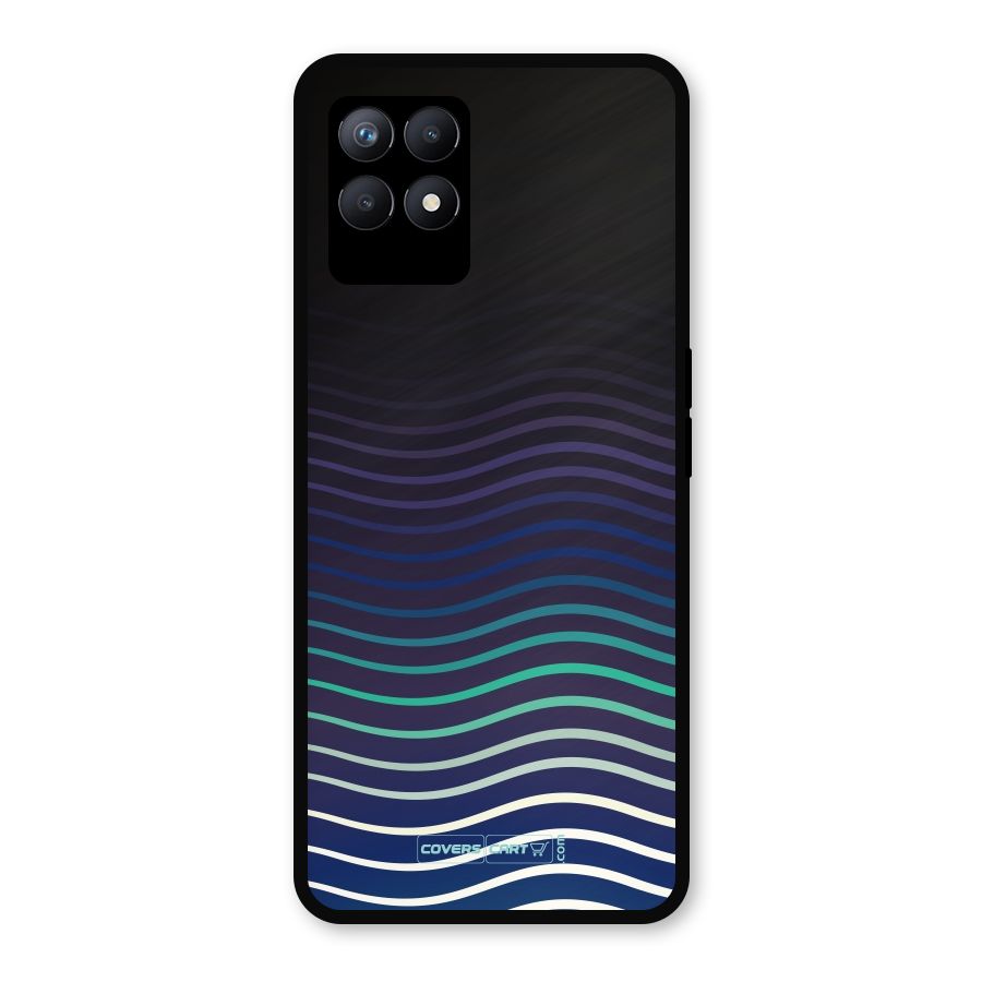Wavy Stripes Metal Back Case for Realme Narzo 50