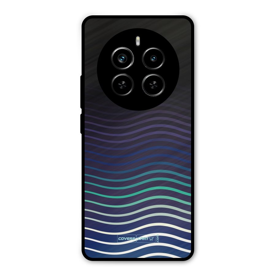 Wavy Stripes Metal Back Case for Realme P1 Pro