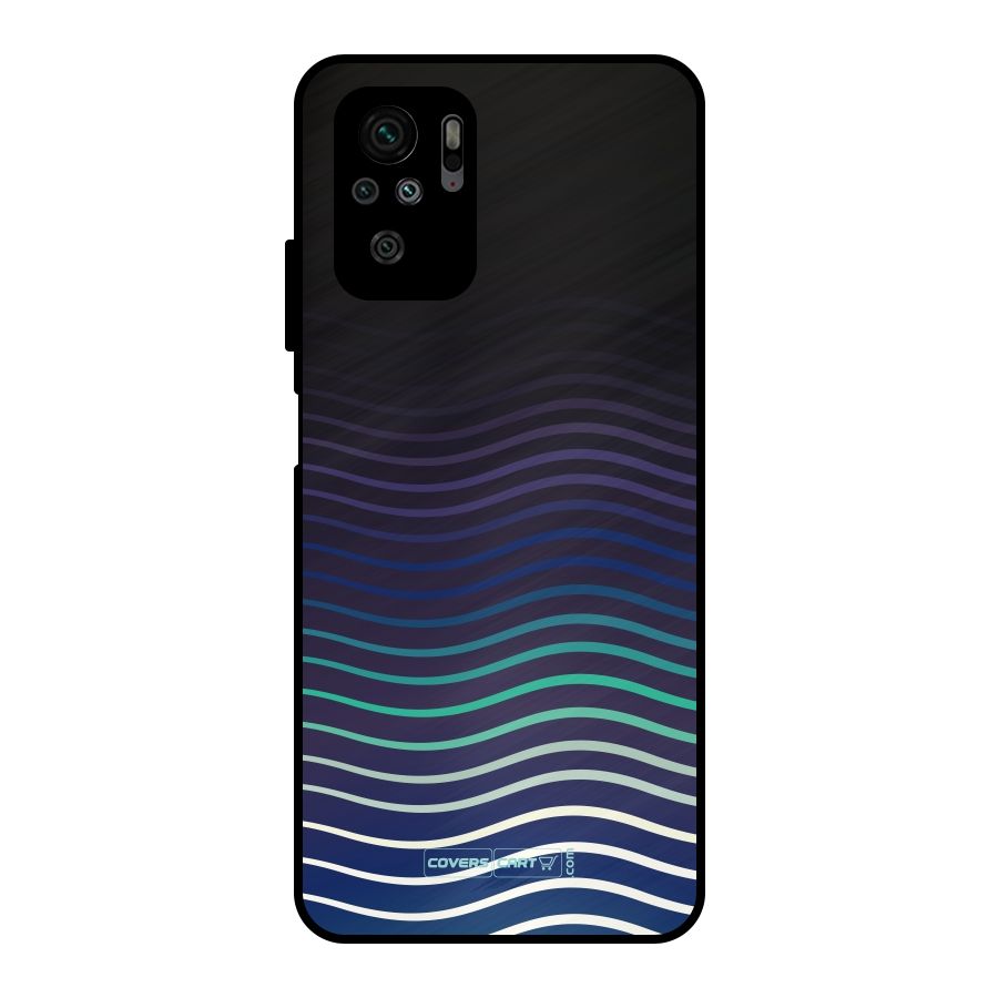 Wavy Stripes Metal Back Case for Redmi Note 10