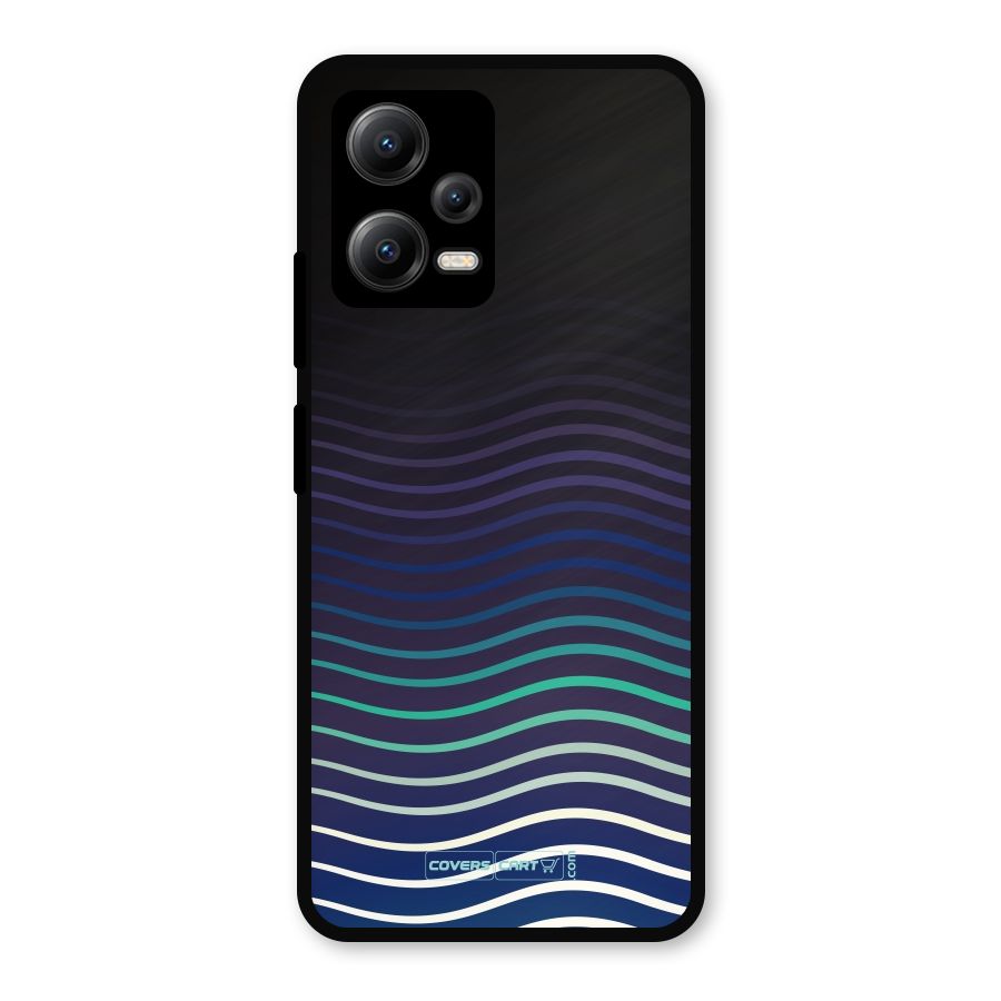 Wavy Stripes Metal Back Case for Redmi Note 12 5G