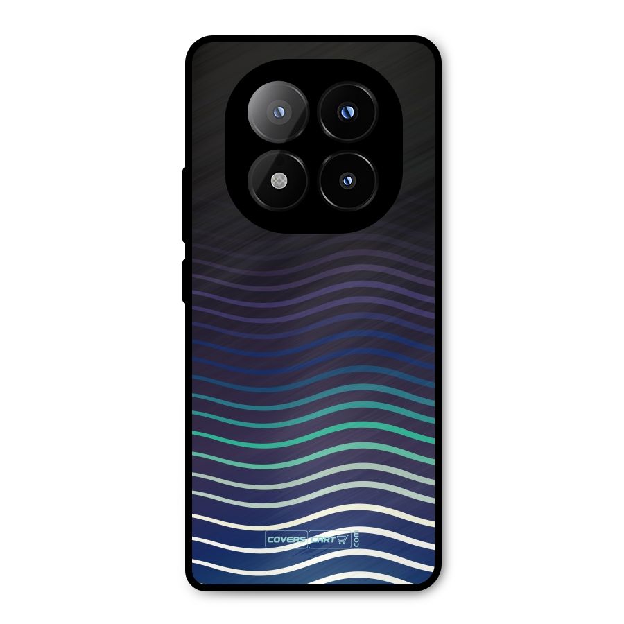 Wavy Stripes Metal Back Case for Redmi Note 14 Pro Plus 5G