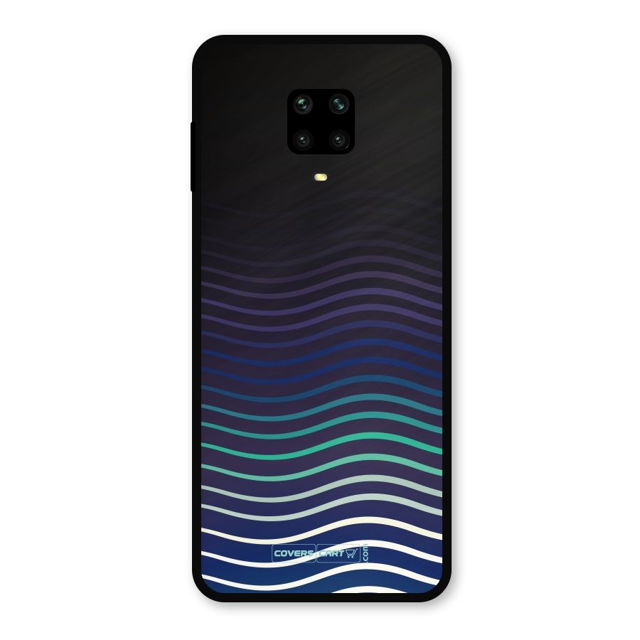 Wavy Stripes Metal Back Case for Redmi Note 9 Pro Max