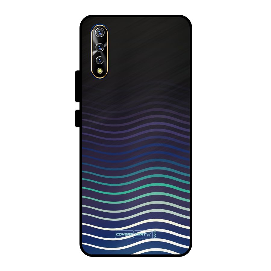 Wavy Stripes Metal Back Case for Vivo S1