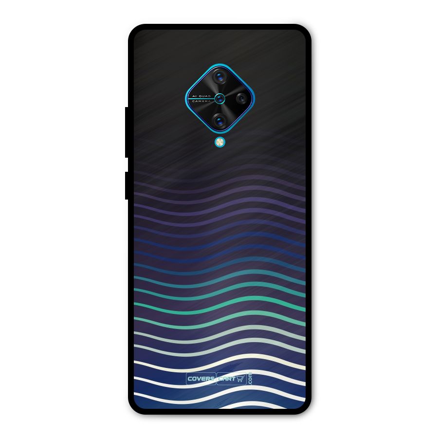 Wavy Stripes Metal Back Case for Vivo S1 Pro