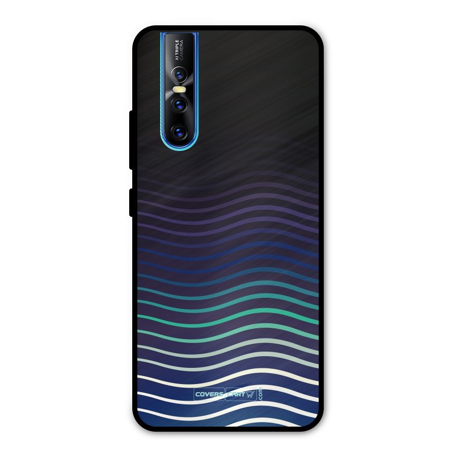 Wavy Stripes Metal Back Case for Vivo V15 Pro