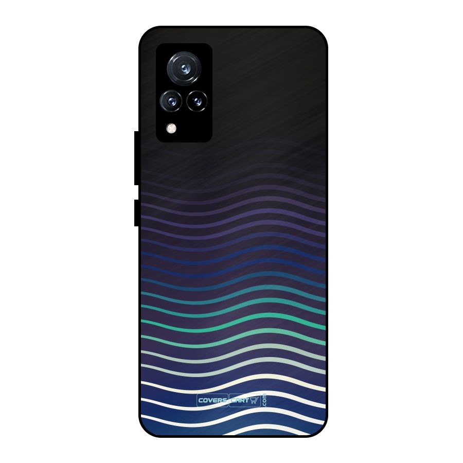 Wavy Stripes Metal Back Case for Vivo V21 5G