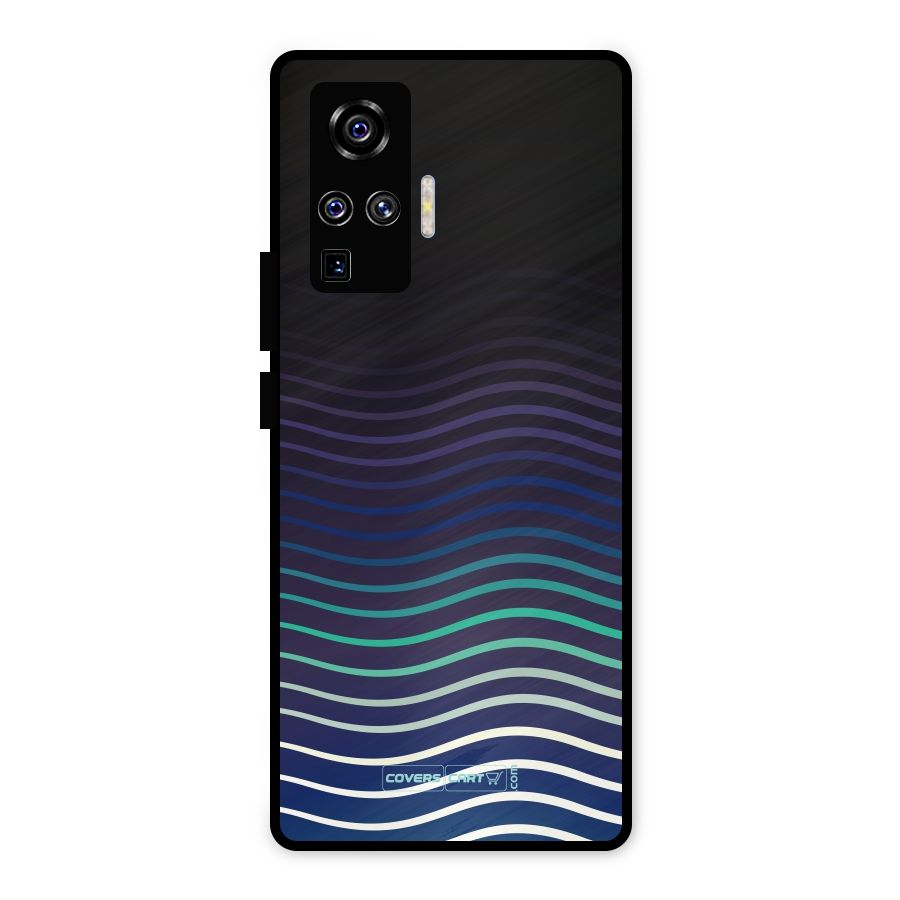Wavy Stripes Metal Back Case for Vivo X50 Pro