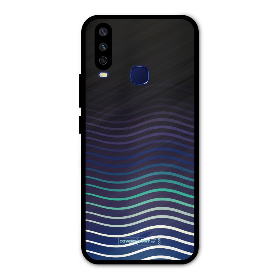 Wavy Stripes Metal Back Case for Vivo Y15