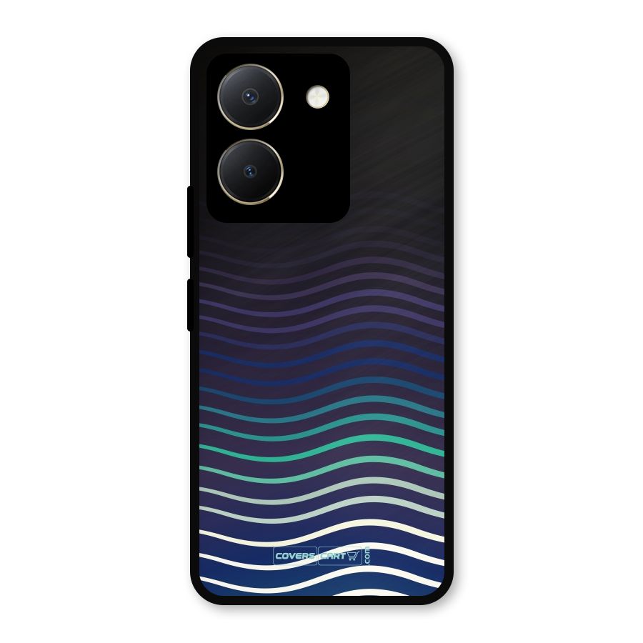 Wavy Stripes Metal Back Case for Vivo Y36