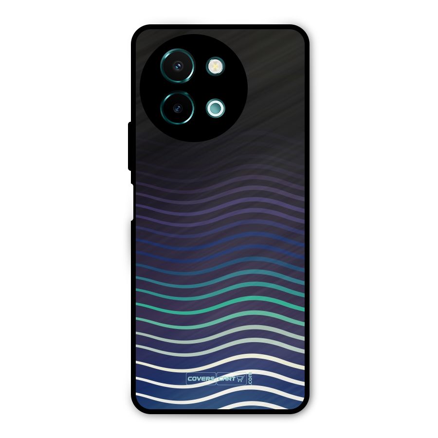 Wavy Stripes Metal Back Case for Vivo Y58