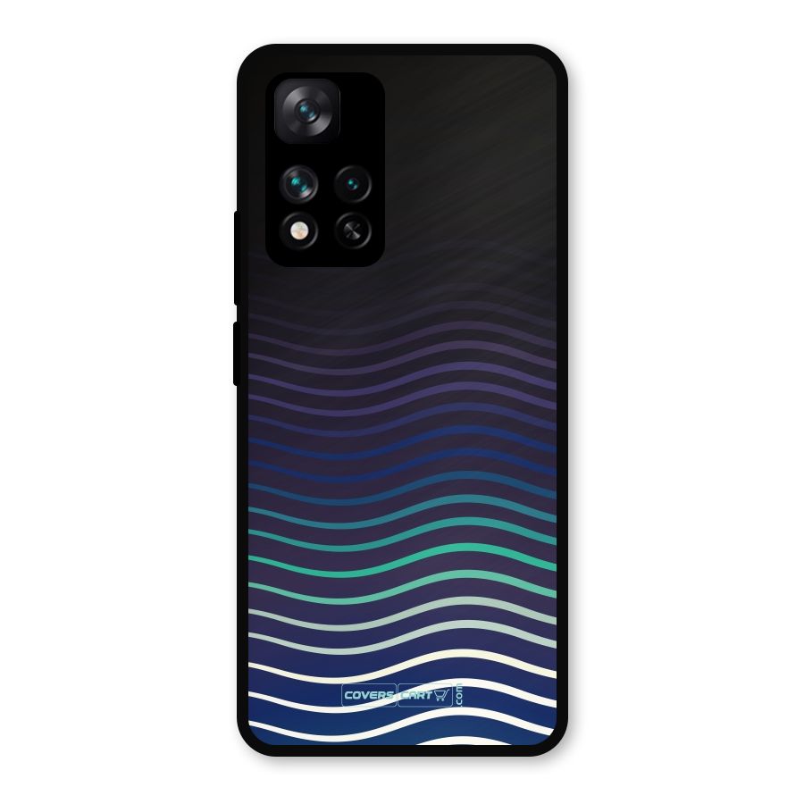 Wavy Stripes Metal Back Case for Xiaomi 11i Hypercharge 5G