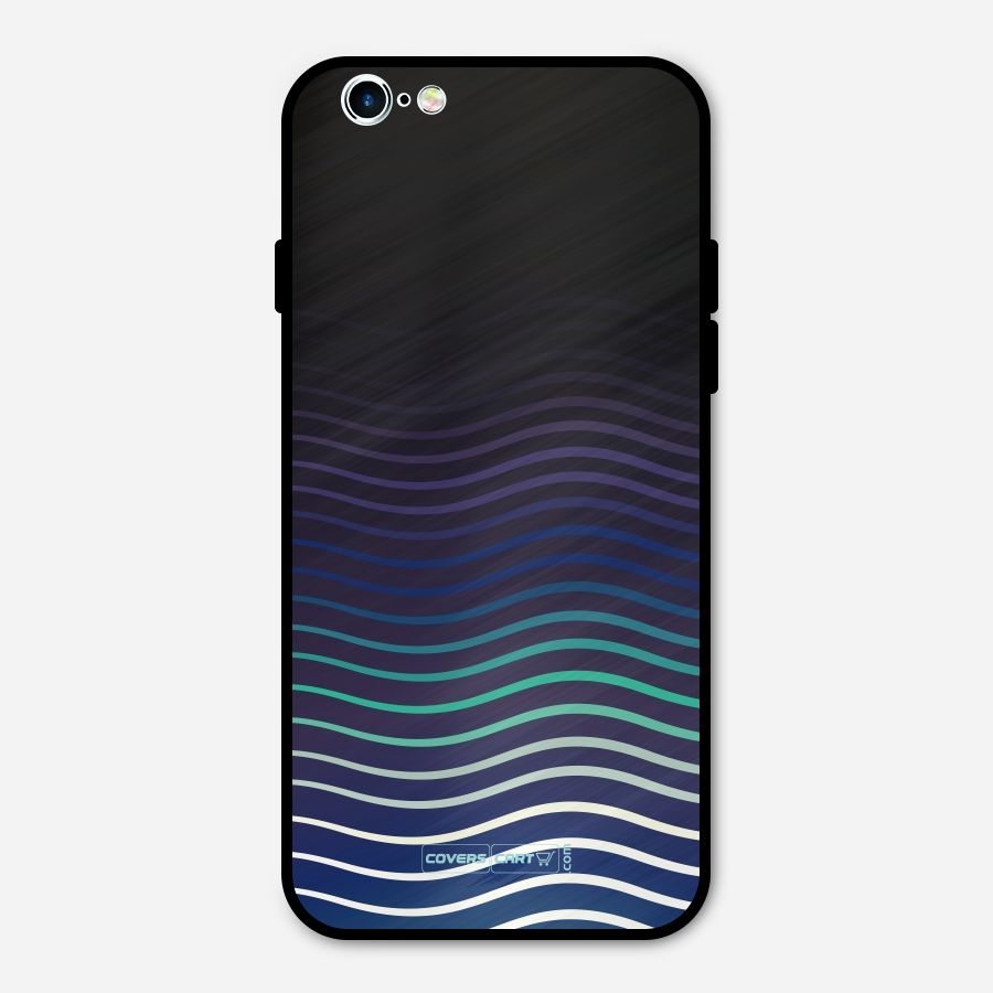 Wavy Stripes Metal Back Case for iPhone 6 6s