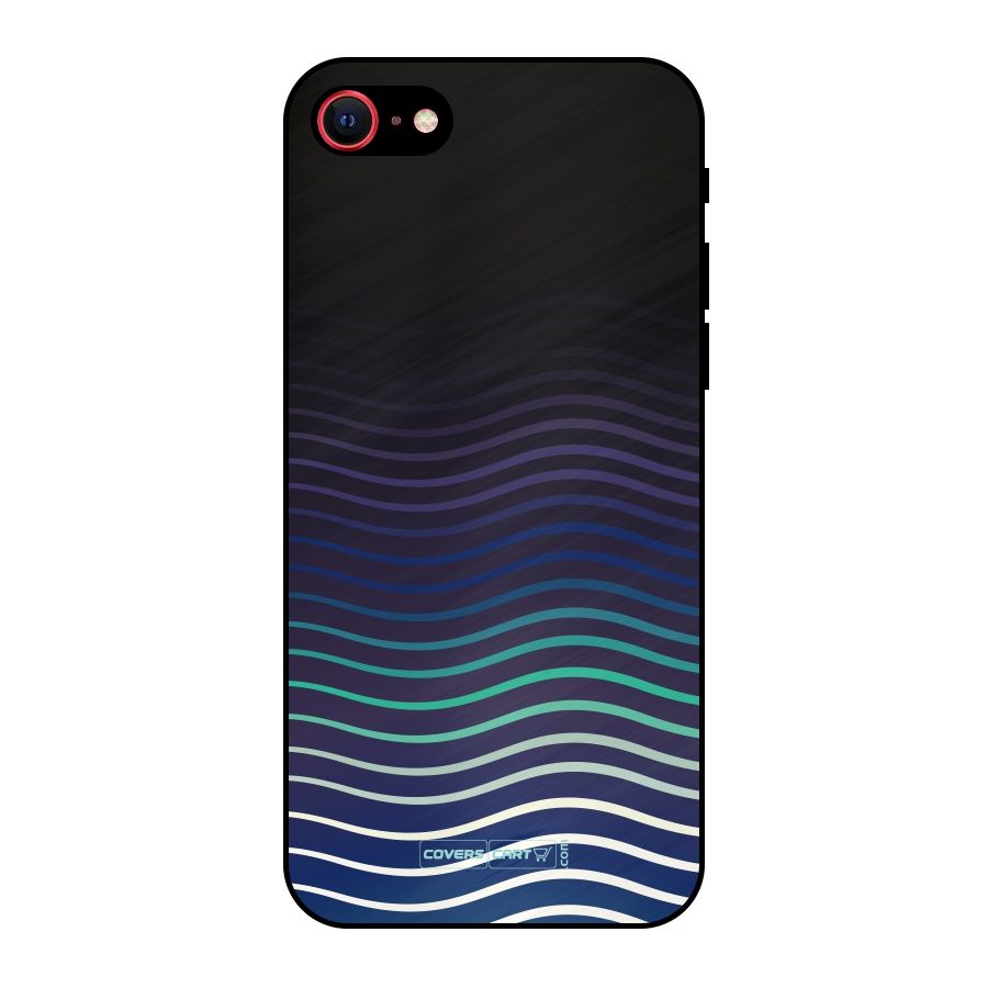 Wavy Stripes Metal Back Case for iPhone 7