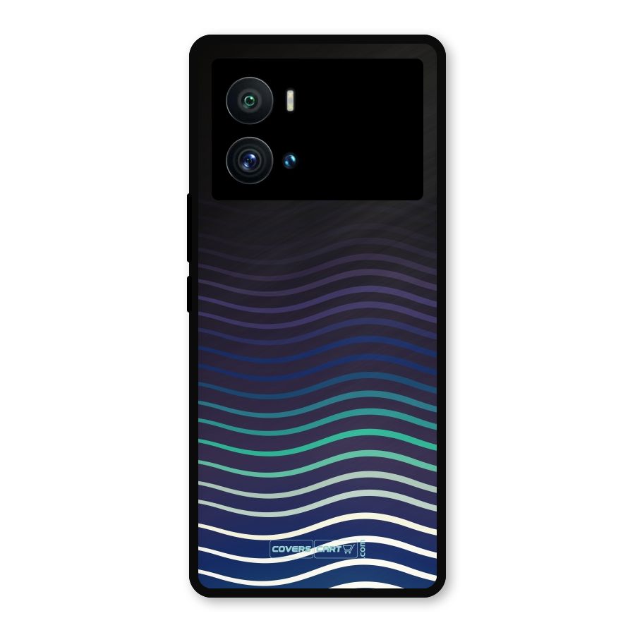 Wavy Stripes Metal Back Case for iQOO 9 Pro