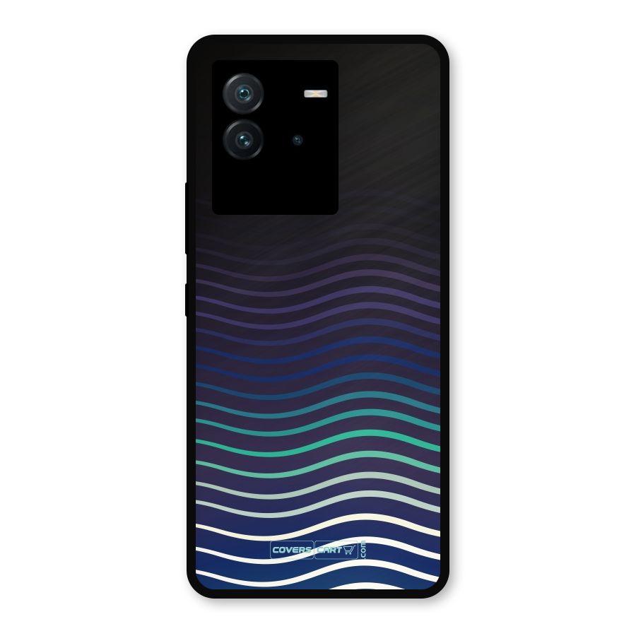 Wavy Stripes Metal Back Case for iQOO Neo 6 5G