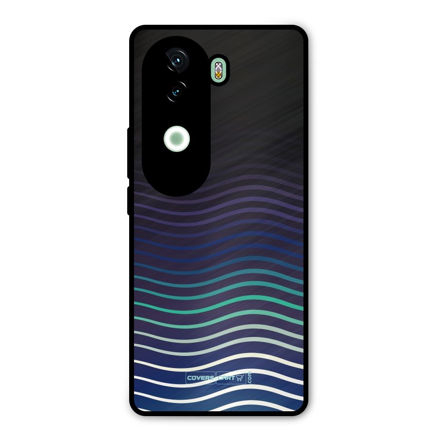 Wavy Stripes Metal Back Case for iQOO Z9s