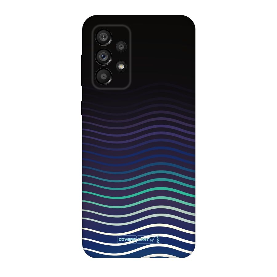Wavy Stripes Original Polycarbonate Back Case for Galaxy A73 5G