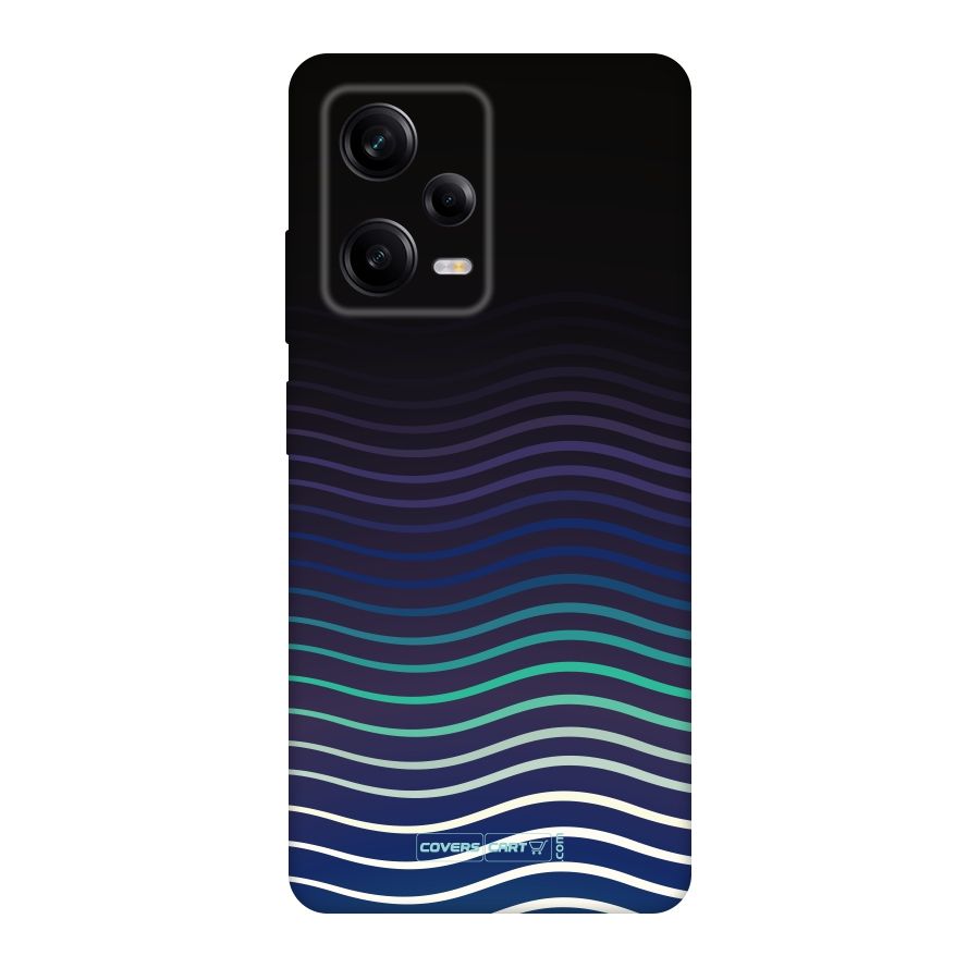 Wavy Stripes Original Polycarbonate Back Case for Redmi Note 12 Pro