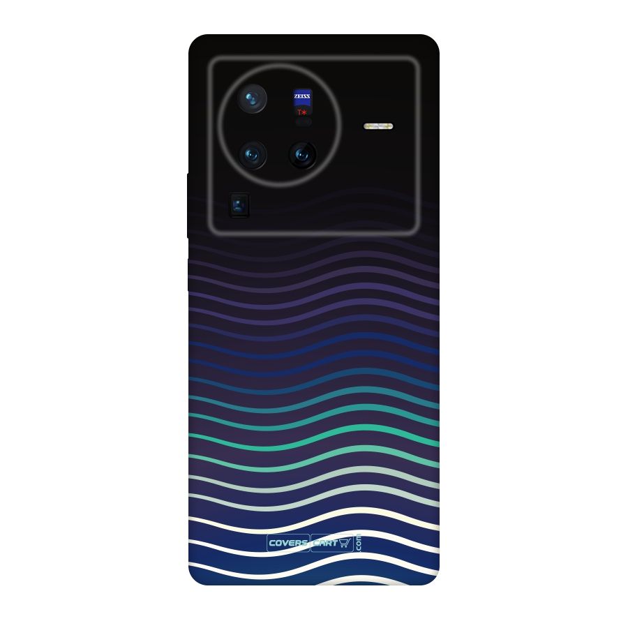 Wavy Stripes Original Polycarbonate Back Case for Vivo X80