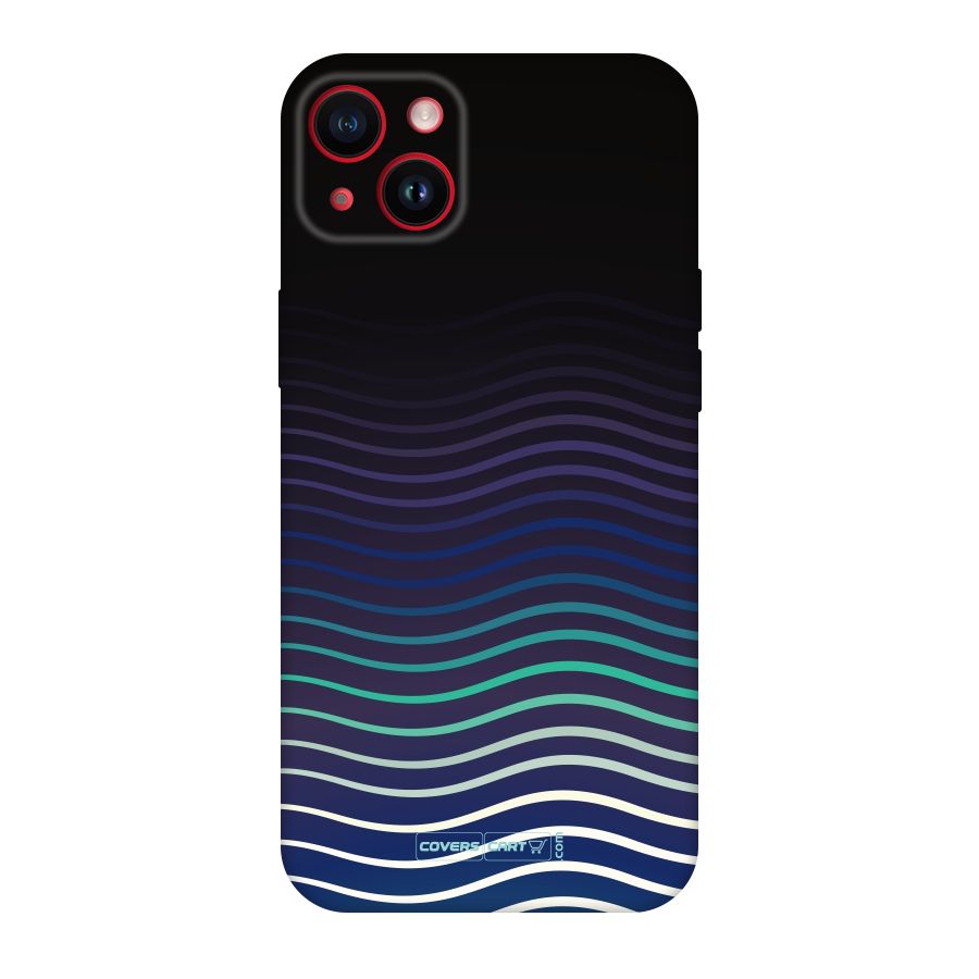 Wavy Stripes Original Polycarbonate Back Case for iPhone 14 Plus