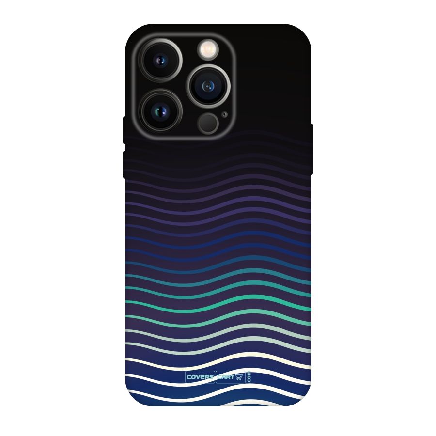 Wavy Stripes Original Polycarbonate Back Case for iPhone 14 Pro