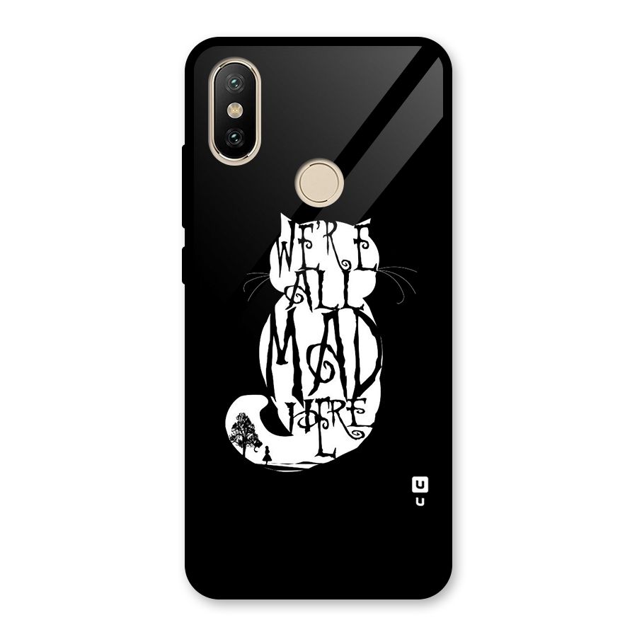 We All Mad Here Glass Back Case for Redmi A2