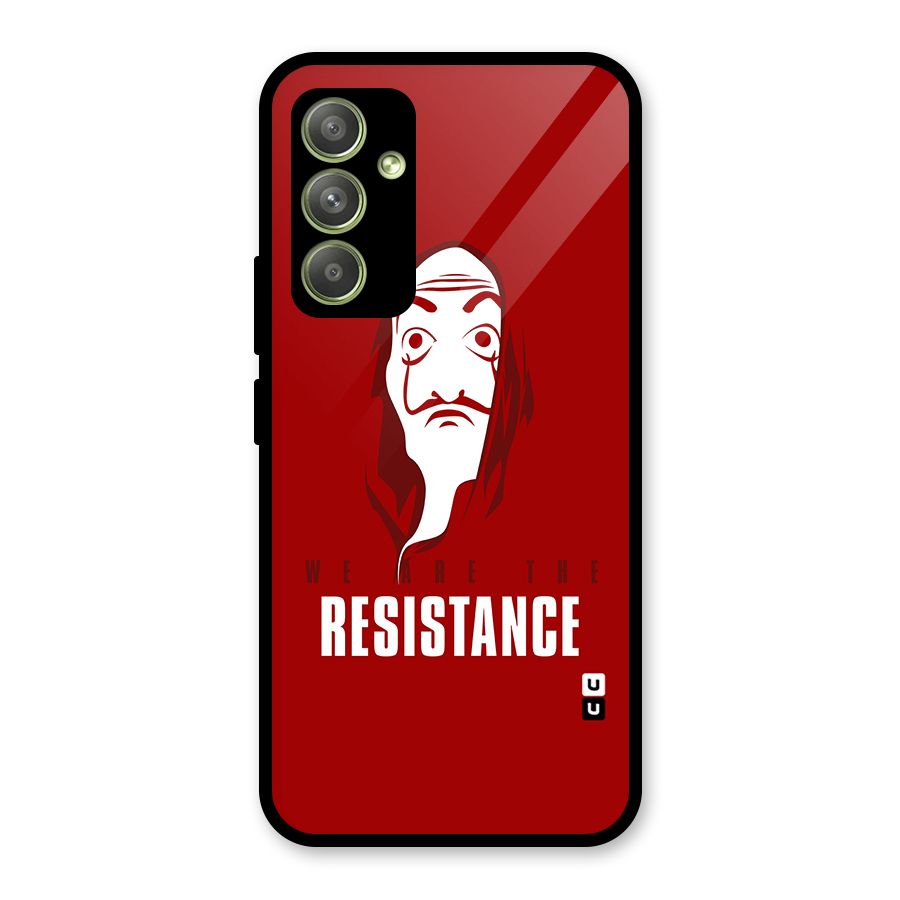 We Are Resistance Glass Back Case for Galaxy A54