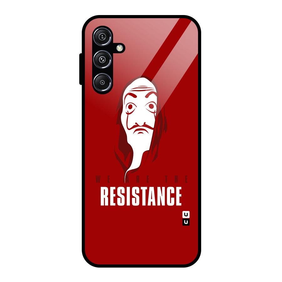 We Are Resistance Glass Back Case for Galaxy M34 5G