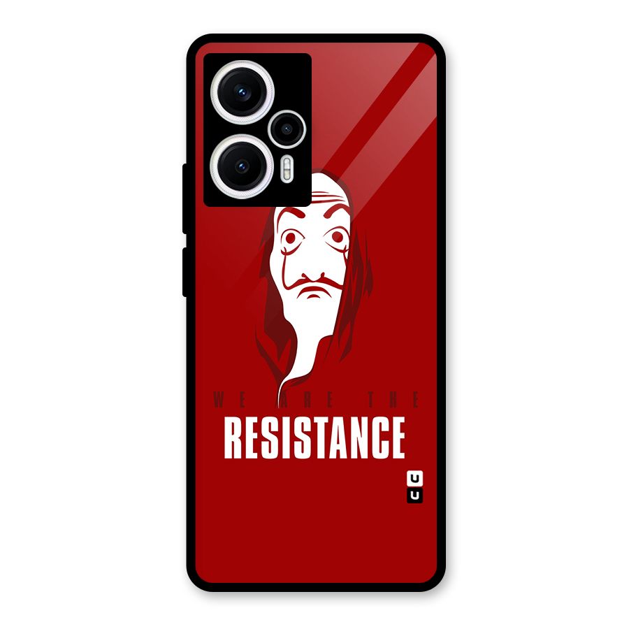 We Are Resistance Glass Back Case for Poco F5