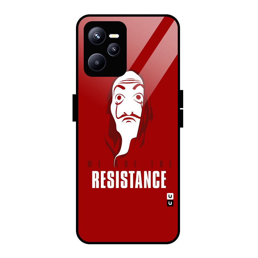 We Are Resistance Glass Back Case for Realme C35