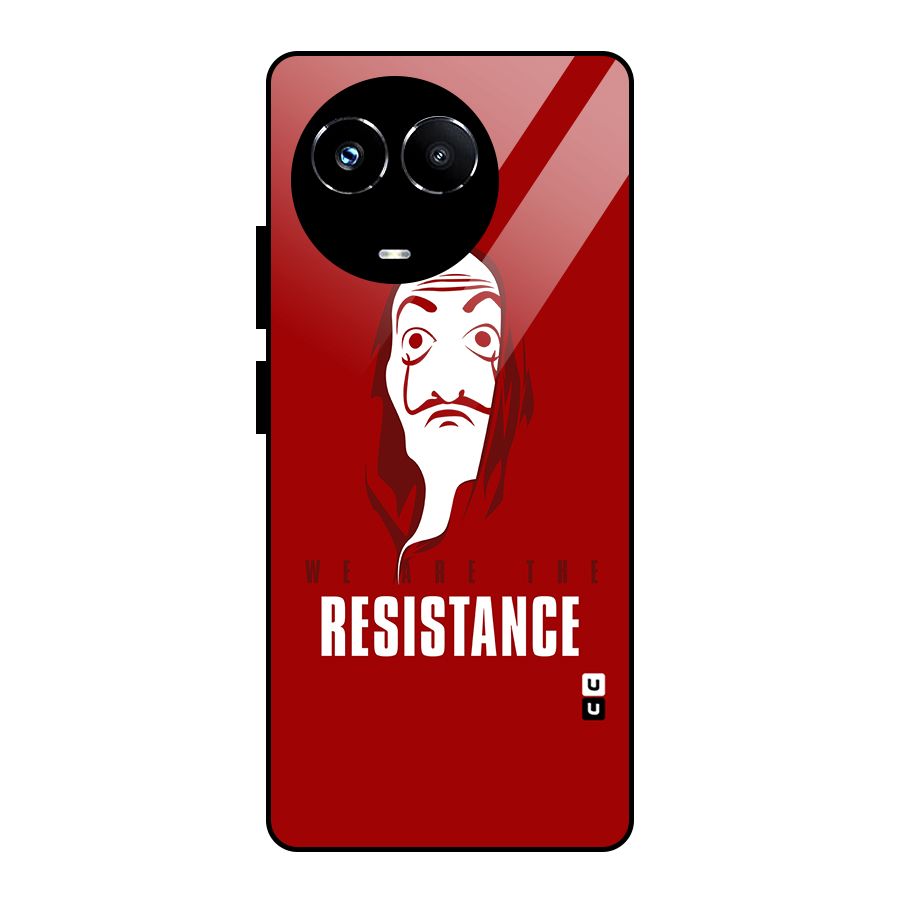 We Are Resistance Glass Back Case for Realme Narzo 60X