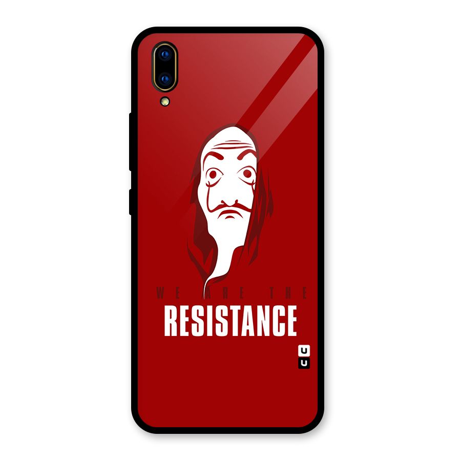 We Are Resistance Glass Back Case for Vivo V11 Pro